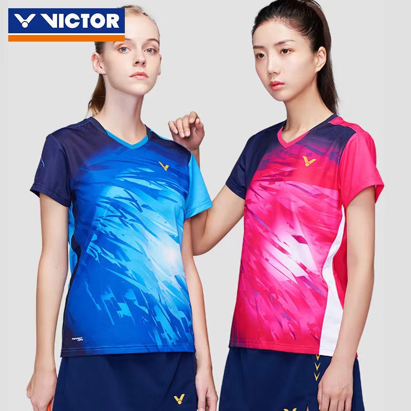 Áo Thun Thể Thao Cầu Lông Victor Thiết Kế Thoáng Khí Cho Nam Và Nữ
