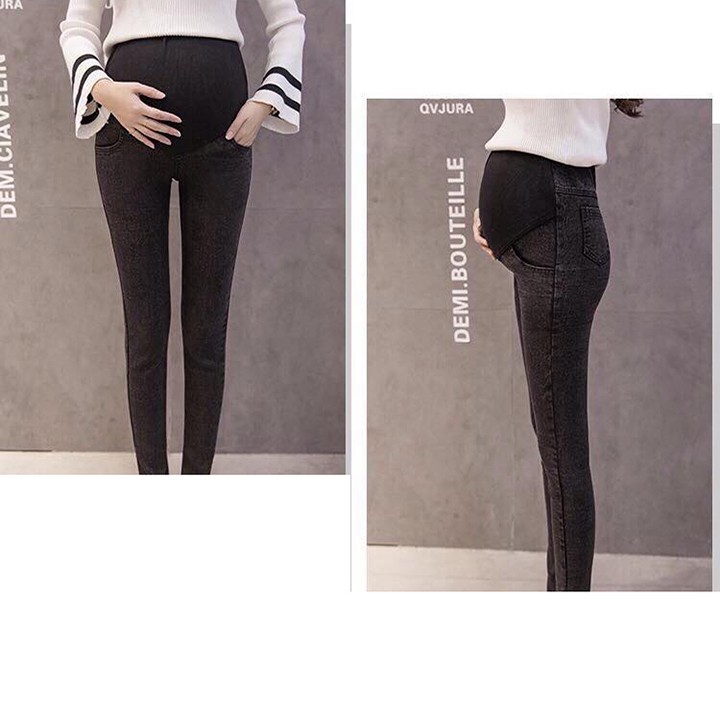 Quần jean bầu cực đẹp, siêu co dãn. Size từ 45-85kg