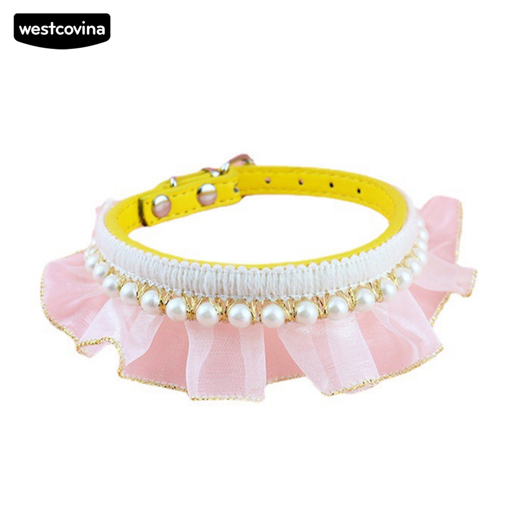 Vòng Đeo Cổ Bằng Ren Thoải Mái Dễ Thương Dành Cho Thú Cưng