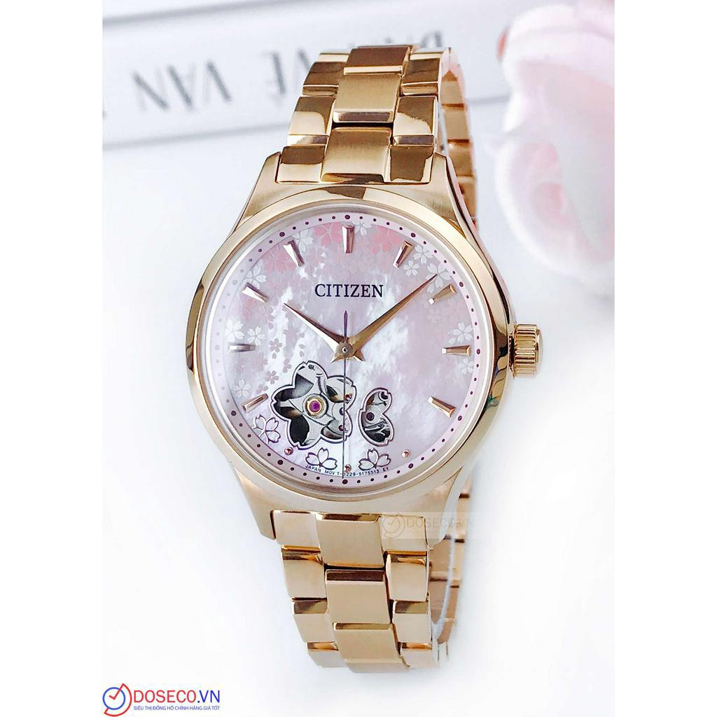 Đồng Hồ Nữ Citizen Chính Hãng Dây Kim Loại Cao Cấp Thép 316L Không Gỉ,Kính Sapphire Chống Xước Tốt CL