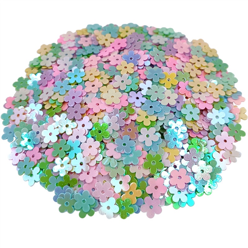 Bộ 1000 Miếng Dán PVC Hình Hoa Mận Đính Sequin Lấp Lánh Thời Trang