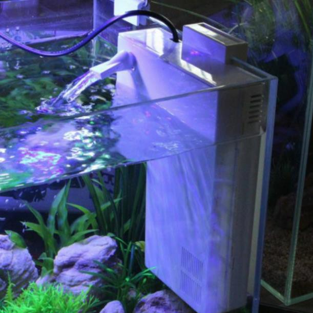 Lọc hộp mini có ngăn chứa vật liệu lọc - Lọc treo bể cá