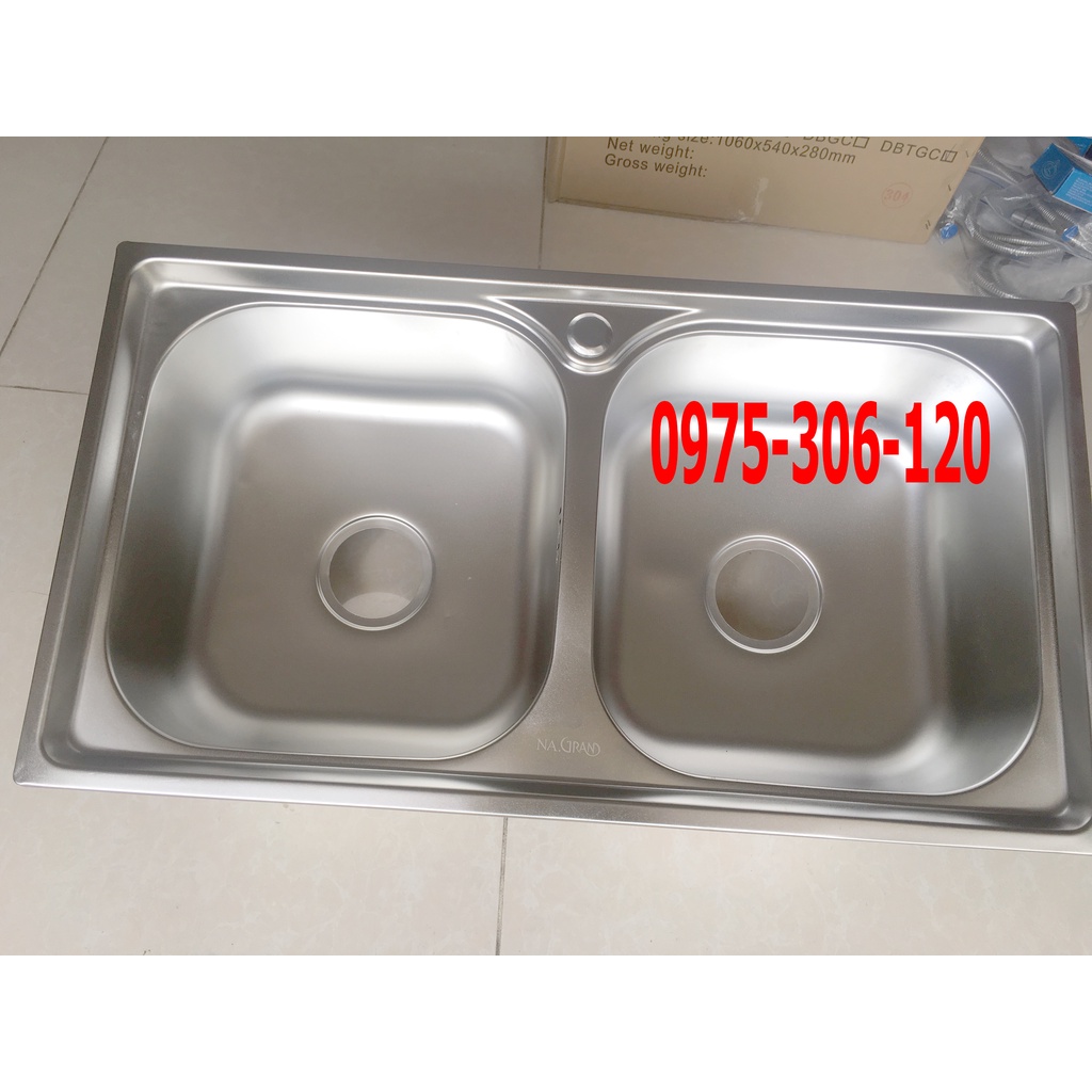 [GIÁ KH.O 300K] Chậu Rửa Chén Bát INOX SUS 304 N10 7843 và Bộ Xả chậu thoát nước chống hôi