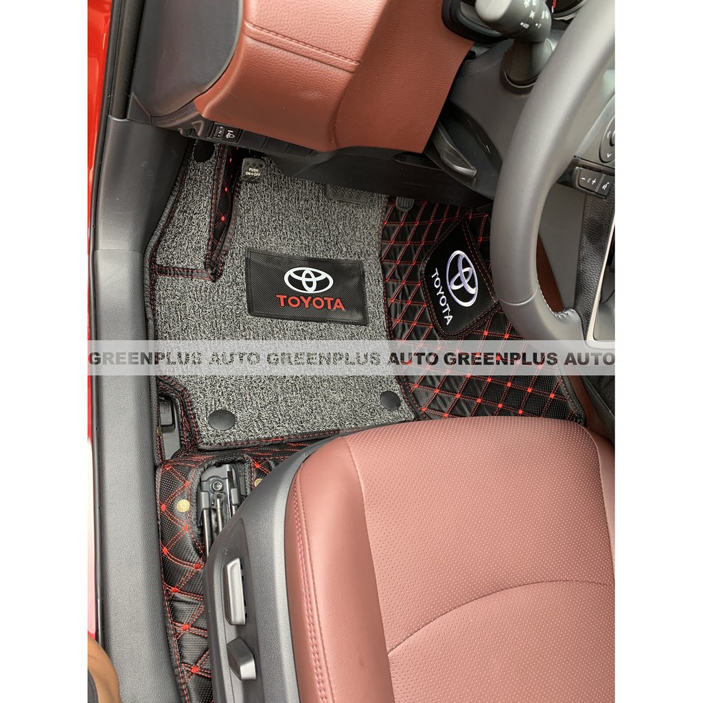 Thảm lót sàn ô tô 6D Toyota Corolla Cross chống nước, không mùi, phủ kín 90% sàn xe
