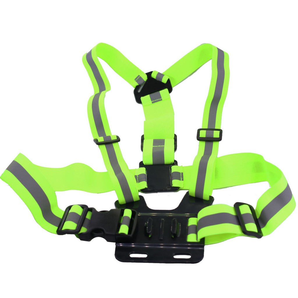 Dây đeo ngực phản quang action cam GoPro Sjcam - Tặng Mount chữ J cài cao + vít