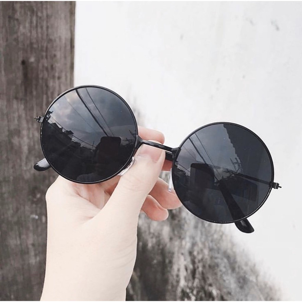 Freeship - Mắt kính nam nữ kính thầy bói mặt tròn siêu ngầu- BÓI