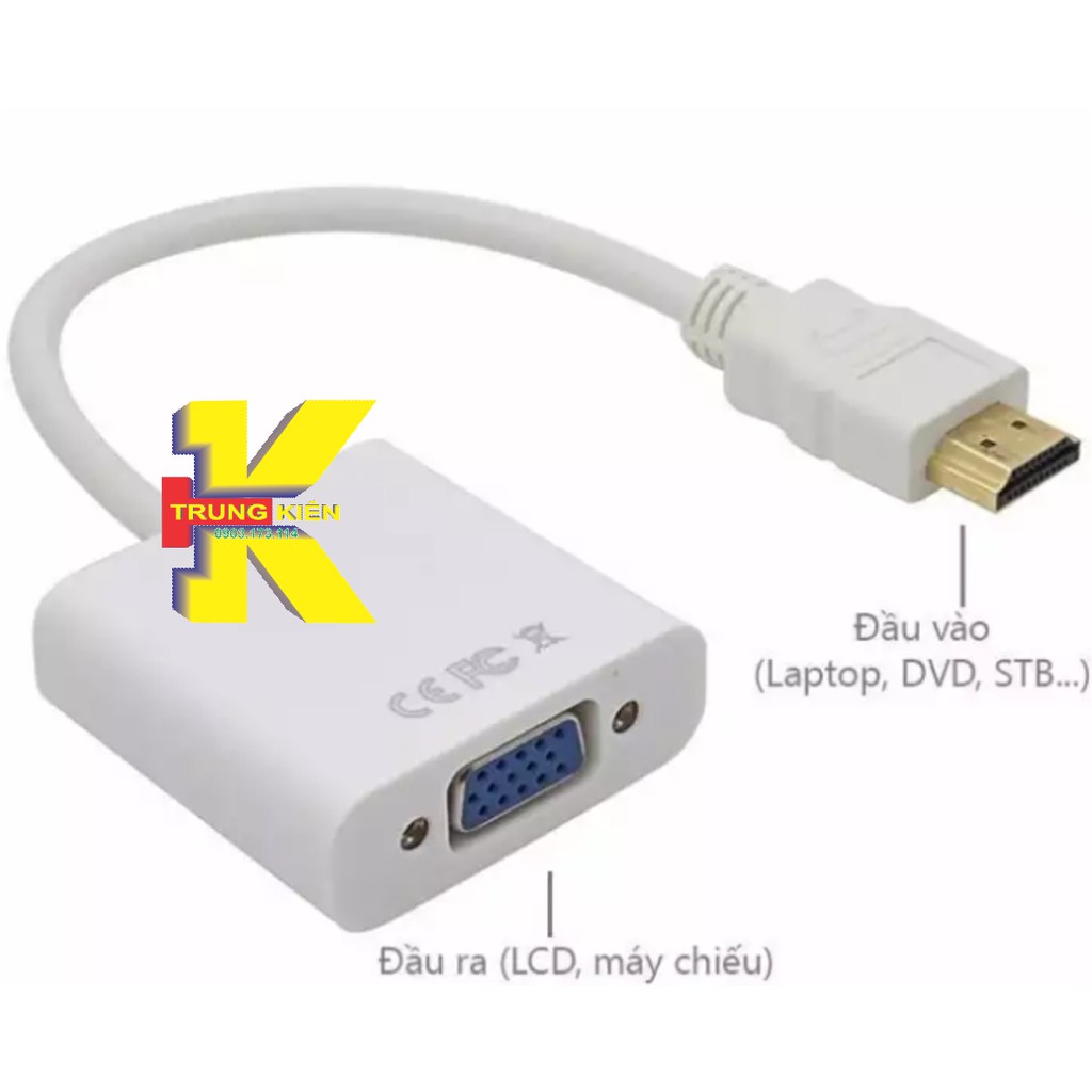 CÁP CHUYỂN HDMI RA VGA ADAPTER (ĐẦU CÁI)
