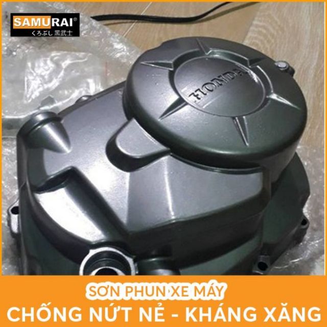 SƠN SAMURAI COMBO MÀU XÁM BẠC Y137 GỒM 4 CHAI SƠN LỐC MÁY DÀN CHÂN