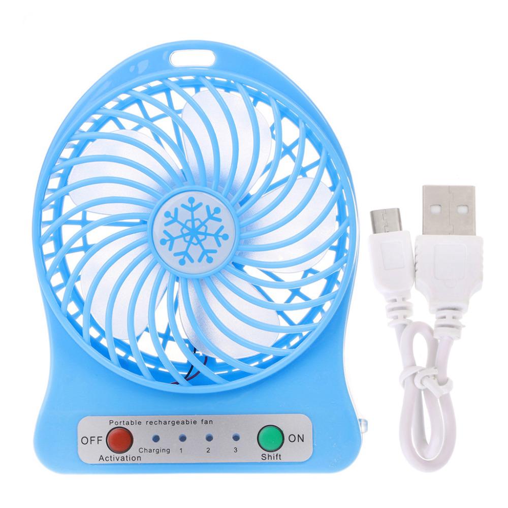 Quạt mini cầm tay có đèn LED