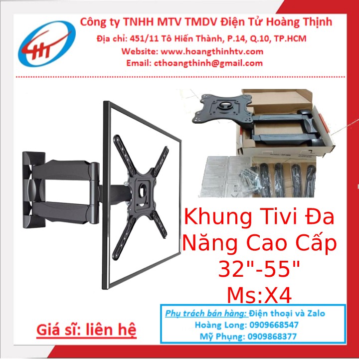 Khung Tivi | Cao Cấp | Đa Năng |X4| 32in đến 52in - X4/3252