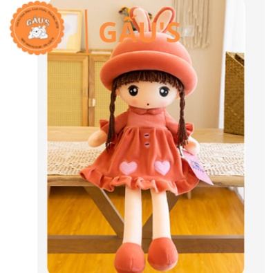 Gấu bông cho bé búp bê đôi nón tai thỏ dài ôm 45cm-75cm - GẤU SHOP