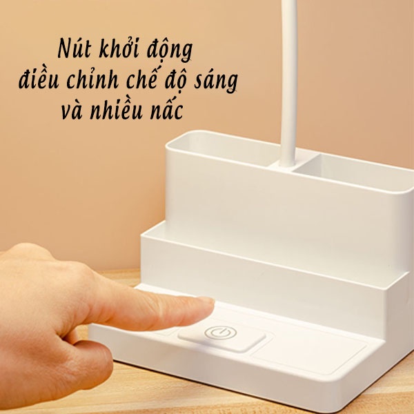 Đèn bàn học, đèn để bàn học sinh chống cận tích điện mini gấp gọn leon - ảnh sản phẩm 8