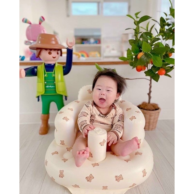 Ghế hơi tập ngồi cho bé Hàn Quốc hoạ tiết siêu xinh xắn dễ thương 𝐁𝐞𝐞𝐡𝐨𝐮𝐬𝐞