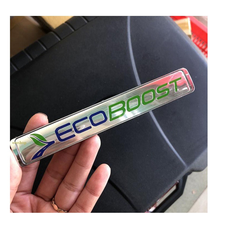 Tem chữ ECOBOOST trang trí xe