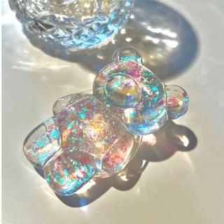 Giá đỡ điện thoại trong suốt hình đám mây và gấu đáng yêu