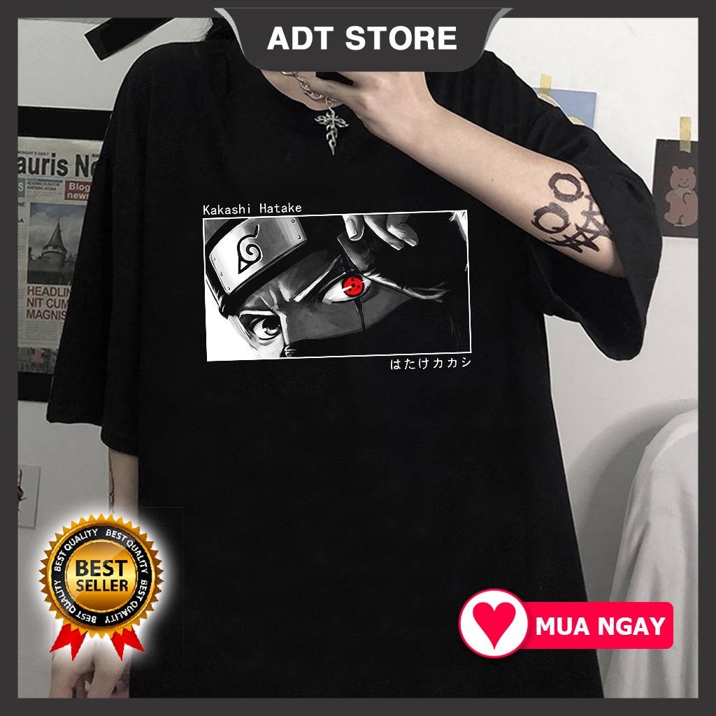 🔥DEAL SỐC🔥 Áo thun Hatake kakashi Anime Naruto unisex nam nữ đẹp giá rẻ