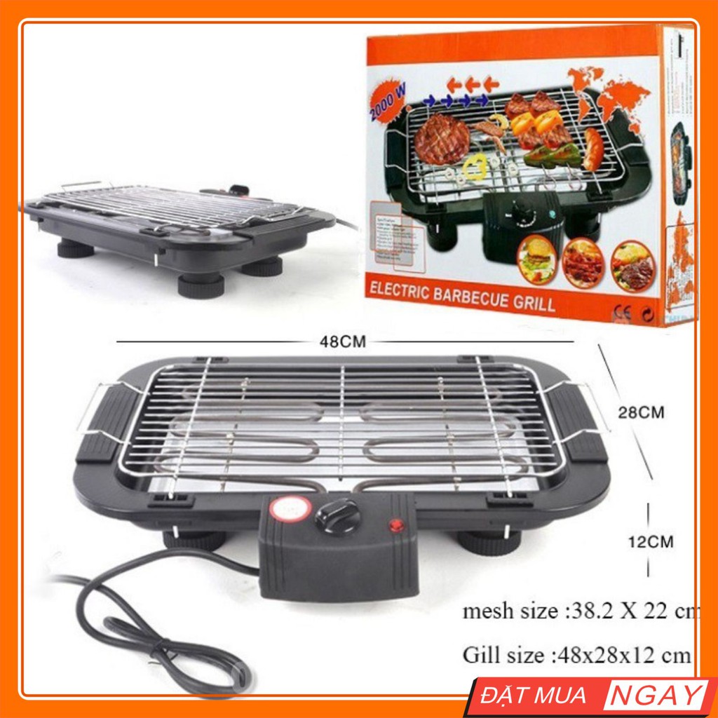 Bếp Nướng Điện Không Khói Electric Barbecue Grill - Bếp Nướng Không Khói Đa Năng