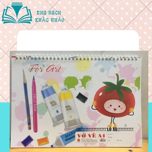 Vở vẽ lò xo A4 Hải tiến dùng cho học sinh , sinh viên định lượng giây 100g