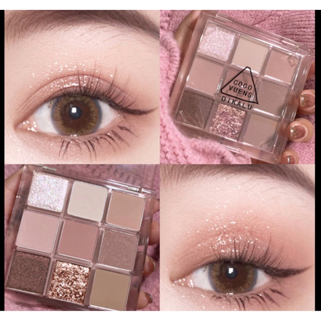 Bảng mắt 9 màu DIKALU nhũ kim tuyến - nội địa trung | BigBuy360 - bigbuy360.vn