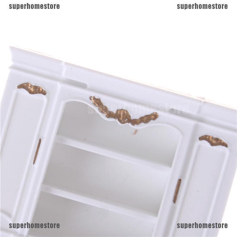 Mô Hình Kệ Sách / Nội Thất Màu Vàng Dùng Trang Trí Nhà Búp Bê