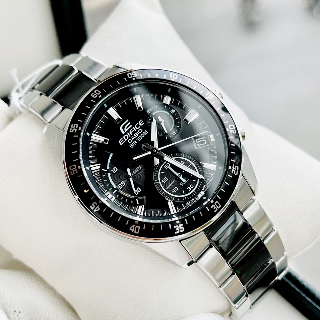 Đồng hồ Nam Casio Edifice EFR 540SBK-1A Dây thép Demi đen Bảo hành 5 năm Hyma watch