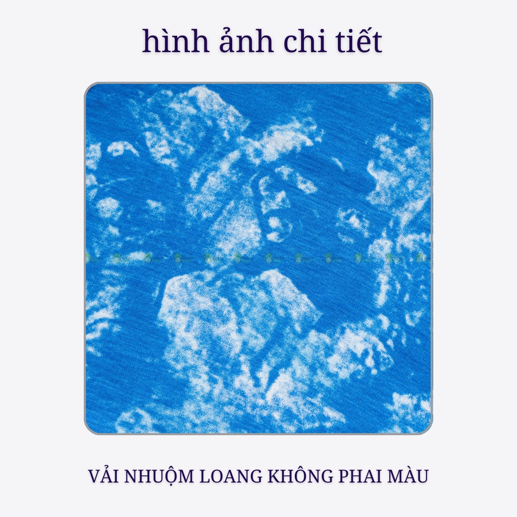 Đồ Bộ Bé Gái, Bé Trai Minky Mom Vải Thun Lạnh Hoạ Tiết Loang Tye Dye Trơn, Bộ Cộc Tay Mặc Nhà Cho Bé MKM2235