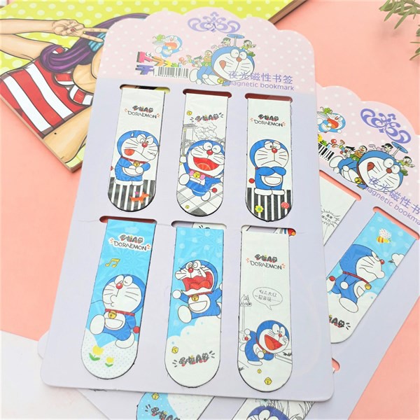 Combo 6 Bookmark Nam Châm Magnet ( Đánh Dấu Sách ) Truyện Doraemon (Doremon)