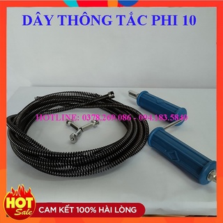 Dây thông cống lò xo phi 10💰FREESHIP💰dạng lò xo chất lượng tốt hiệu quả cao