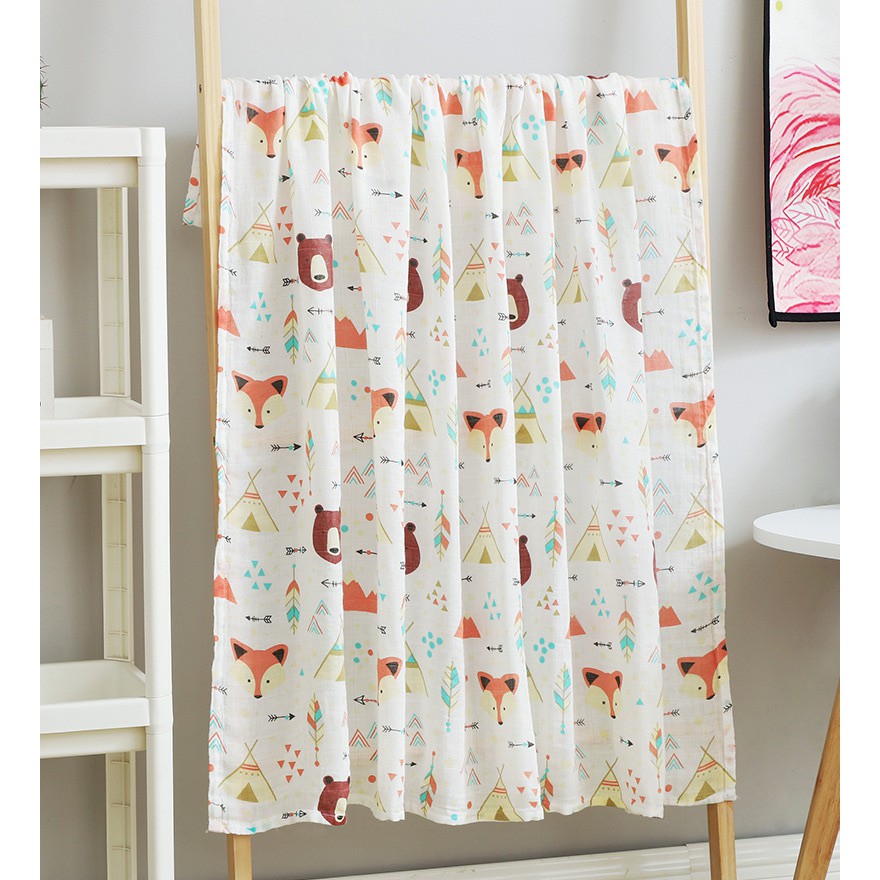 Khăn tắm Aden &amp; Anais 2 lớp  FREE SHIP  Khăn tắm 2 lớp sợi tre Aden &amp; Anais cho bé sơ sinh kích thước 100 x 120 cm