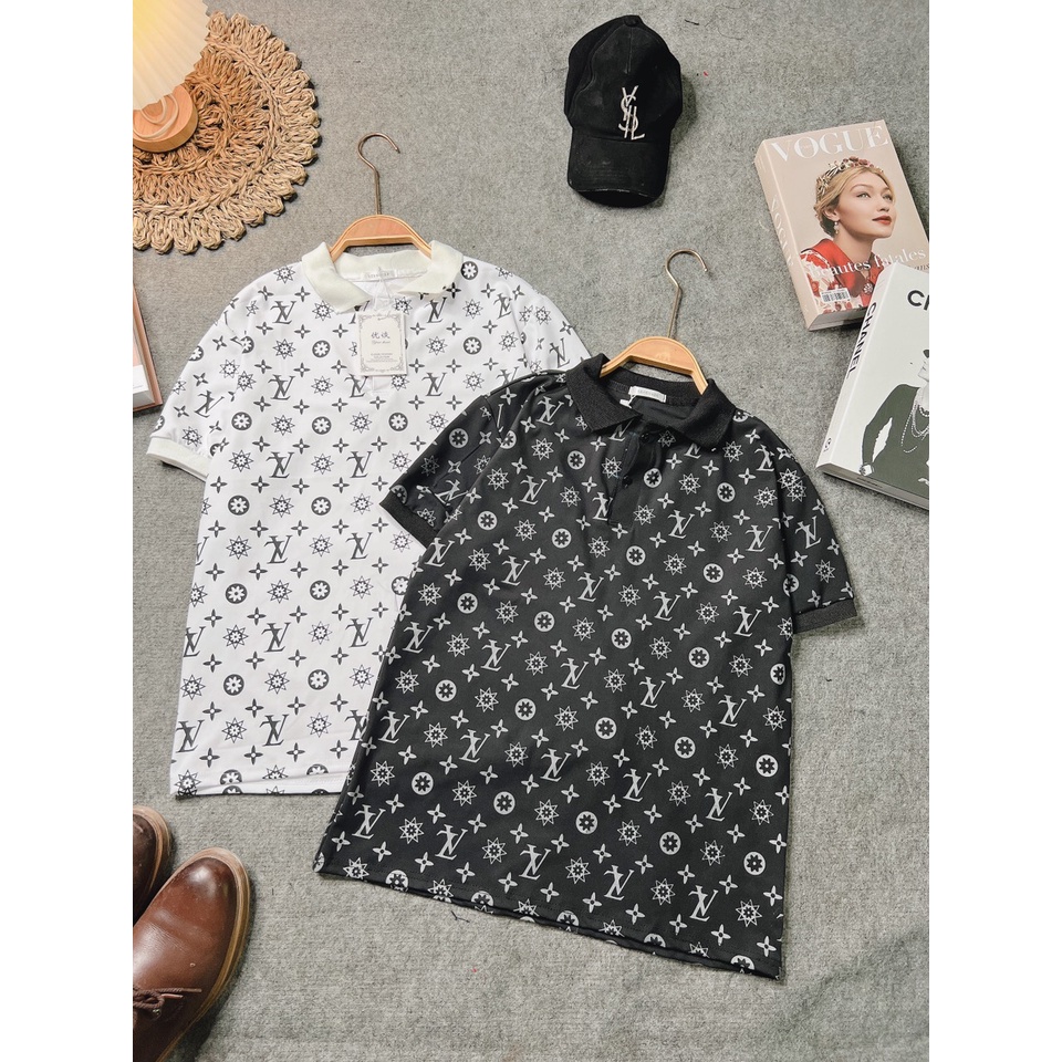 Áo polo in chữ toàn thân form thụng chất dày đẹp, sờ mê ly luôn (CT-4P5)