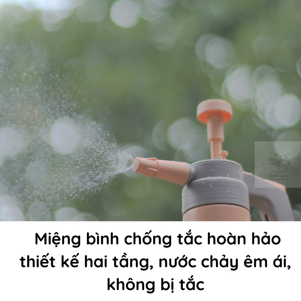 Bình tưới phun sương, bình tưới cây bằng nhựa, bình xịt - Dung tích lớn - Phun xa tới 5m cho cây cảnh, sen đá, xươngcảnh