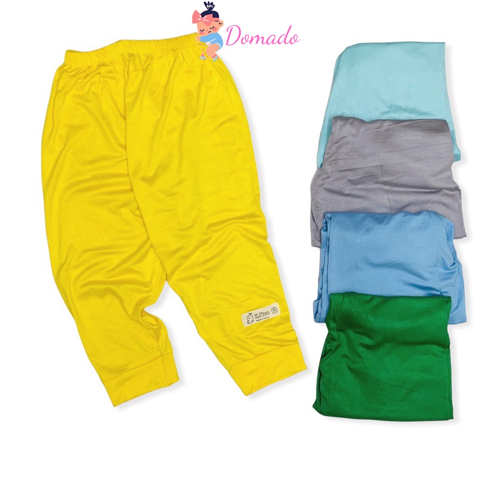 Quần dài quần chục dài thun lạnh cho bé trai bé gái có bo gấu cạp thường họa tiết xinh DOMADO QCD03