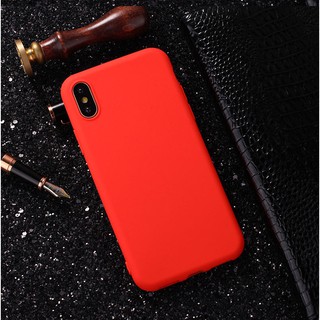 [ IPHONE ] Ốp Lưng Silicon Trơn 5 Màu Đơn Giản - A18
