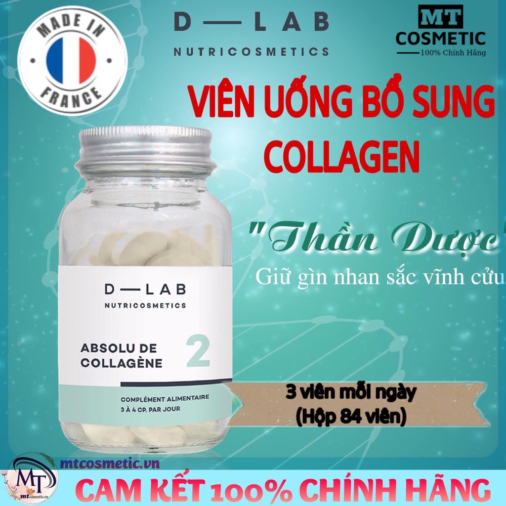 Viên uống bổ sung Collagen DLAB – 84 viên - Pháp