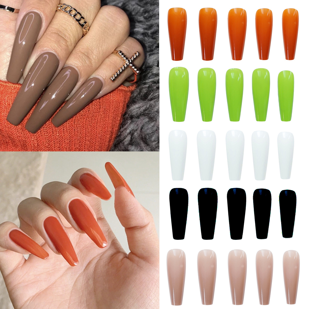 [Hàng mới về] Set 24 móng tay giả có thể tháo rời tiện dụng