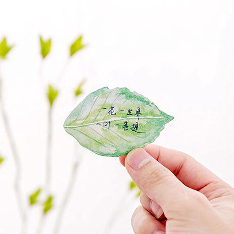 Giấy Note Ghi Chú Hình Chiếc Lá Sáng Tạo
