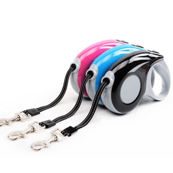 Dây rút tự động cho thú cưng vừa và đại ( chó dưới 35kg),dây dắt flexi cuộn 5m