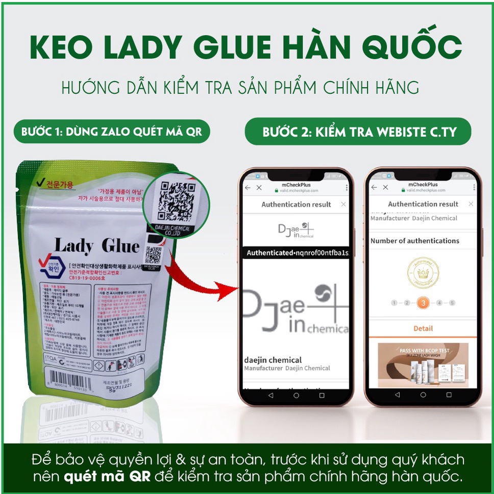 Keo nối mi Lady glue xanh-quyên quyên