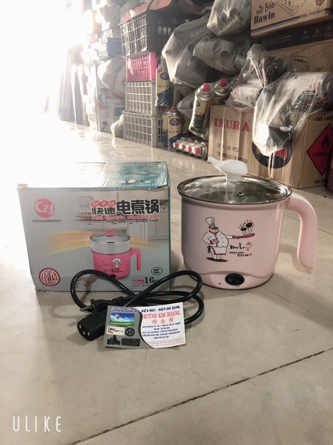 CA ĐIỆN NẤU MÌ ĐA NĂNG 1,6L TẶNG KÈM KHAY LUỘC TRỨNG