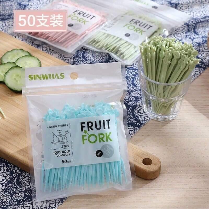 Dĩa nhựa nhật cho bé siêu xinh gói 50 chiếc