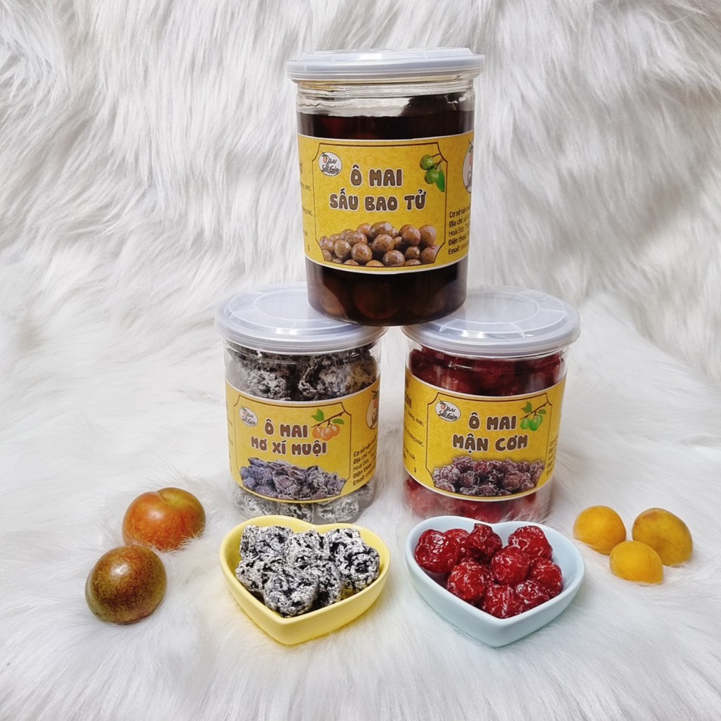 Xí Muội Mơ vị đặc biệt thơm ngon đóng hộp 250gr, 400gr