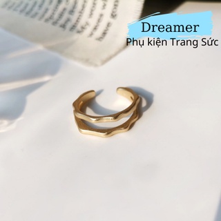 Nhẫn nữ Dreamer mã N1 màu vàng gold, nhẫn titan