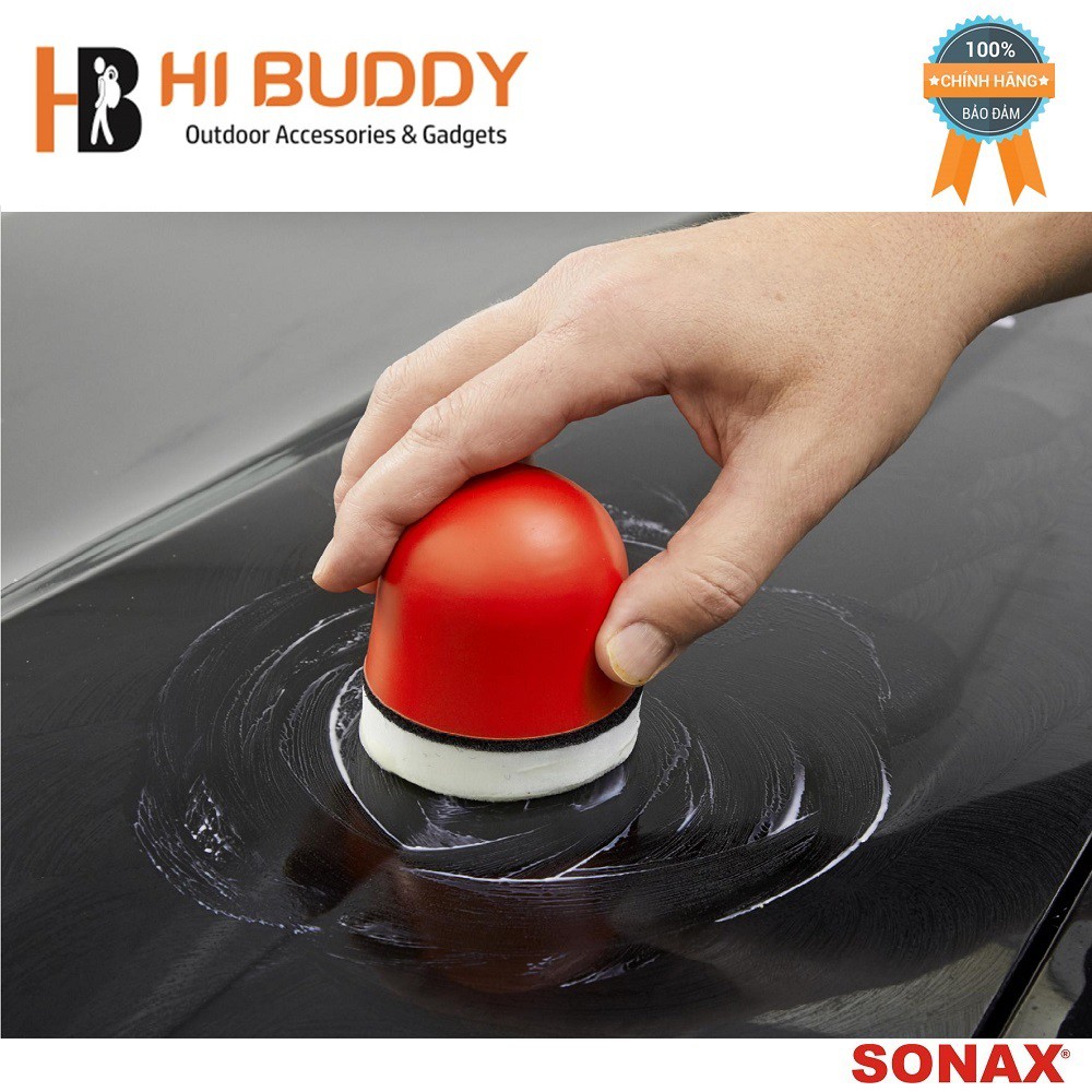 Kem đánh bóng và bảo vệ sơn xe đen Sonax polish & wax color black 250ml 296141