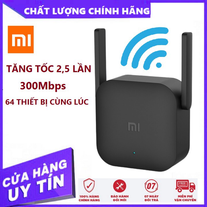 Thiết bị kích sóng Wifi Xiaomi Repeater Pro-Bảo Hành 12 Tháng