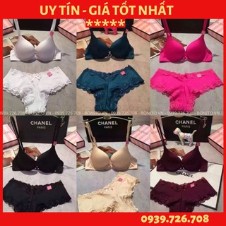 Bộ đồ lót Vicky Slyvia dây đôi mút dày cao cấp