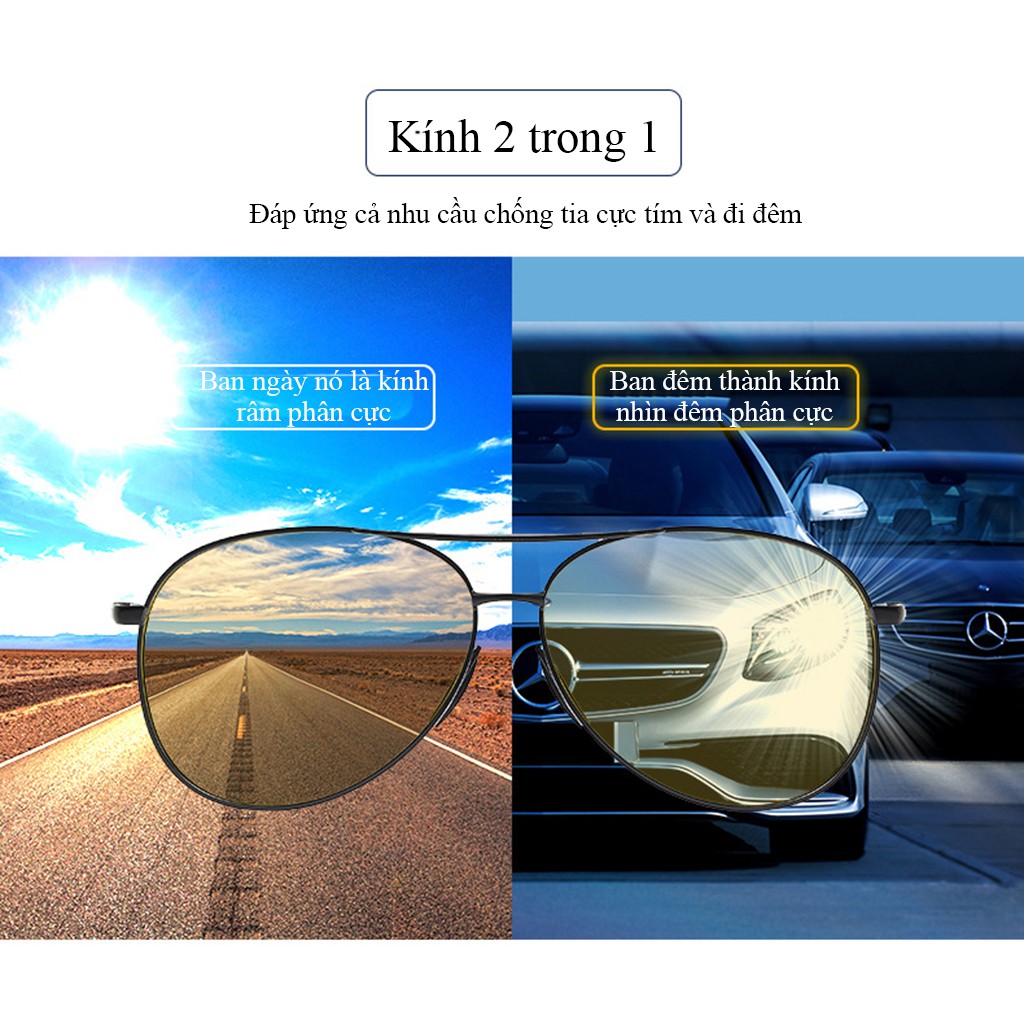 Kính nam phân cực đổi màu cao cấp C1105 | BigBuy360 - bigbuy360.vn