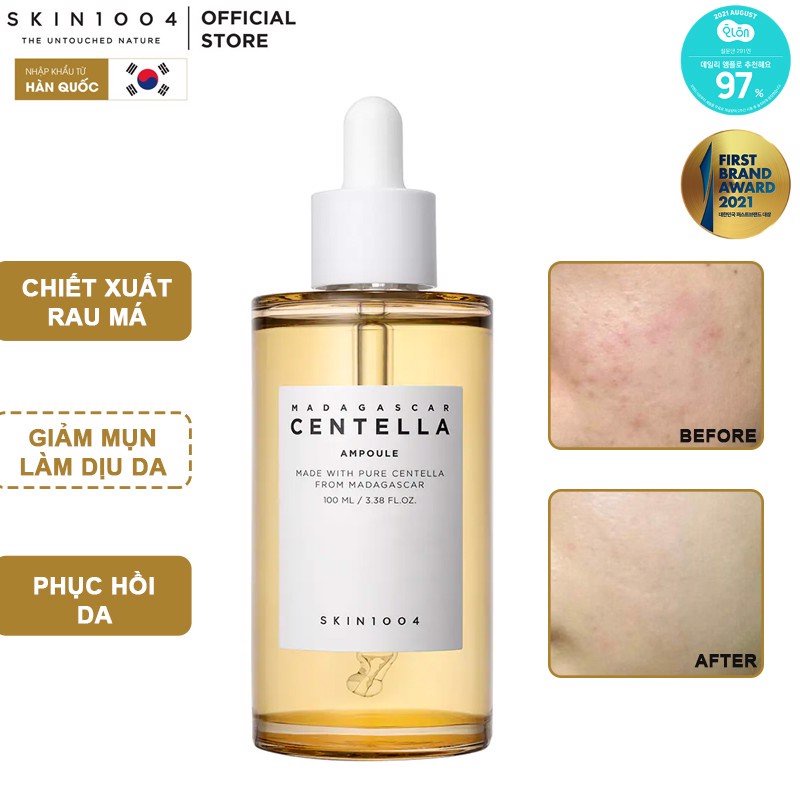 Serum Centella Skin1004 rau má dưỡng da Madagascar Centella Ampoule 100ml