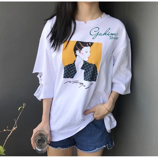 ÁO PHÔNG RÁCH LỠ TAY CÁ TÍNH