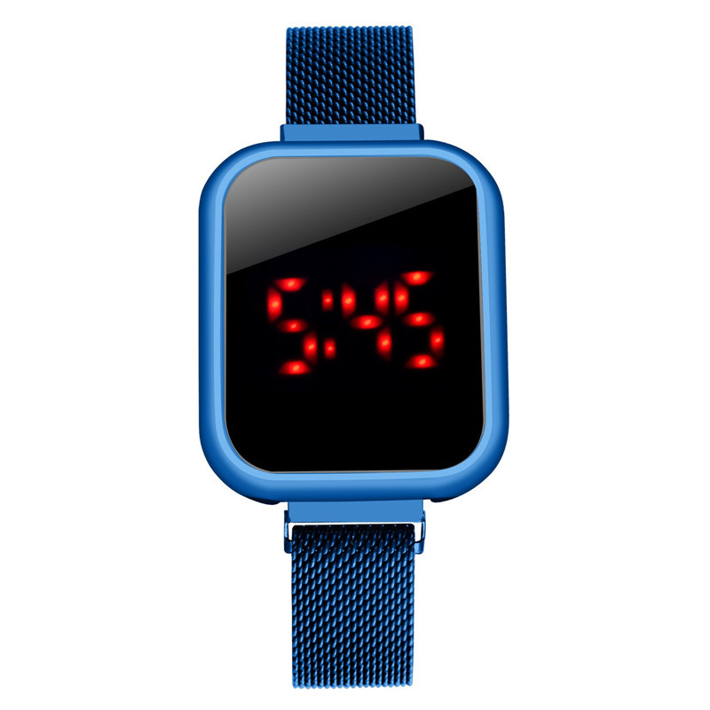Đồng hồ đeo tay màn hình LED kỹ thuật số dây đeo nam châm thời trang thể thao dành cho bạn nữ | BigBuy360 - bigbuy360.vn