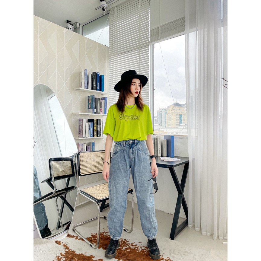 Áo thun Unisex Tee Basic Slyders cotton over ( V1 )
